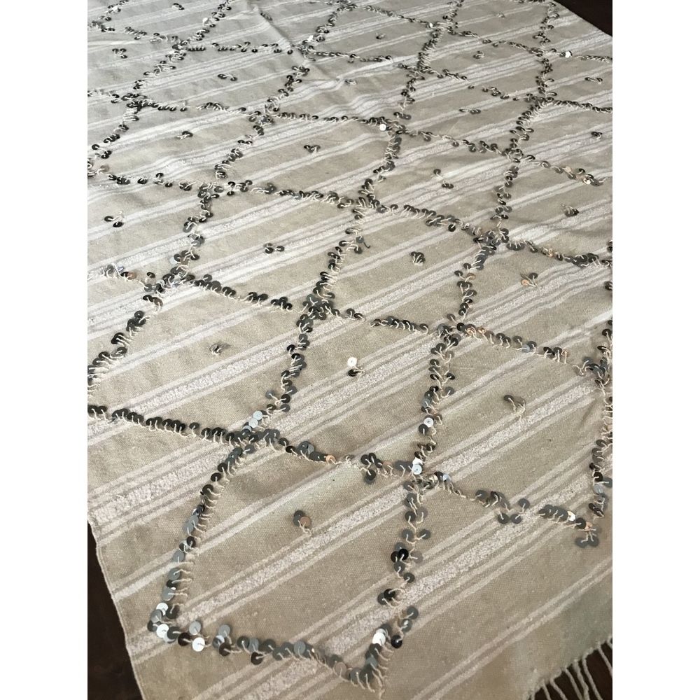 Authentic vintage Moroccan wedding blanket